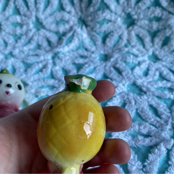 Vintage Anthropomorphic Salt & Pepper shakers 3 sets ! Fruits with faces kitschy - Picture 13 of 13